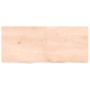 Solid untreated oak wood table top 140x60x(2-6) cm by vidaXL, Table tops - Ref: Foro24-3156319, Price: 116,45 €, Discount: %