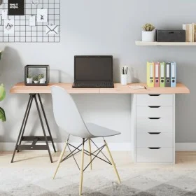 Untreated solid oak wood table top 160x50x(2-4) cm by vidaXL, Table tops - Ref: Foro24-3156322, Price: 95,14 €, Discount: %