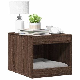 Mueble arenero para gatos madera marrón roble 47x59x42 cm en Mobiliario para gatos | Comprar online en Foro24