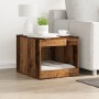 Mueble arenero de gatos madera ingeniería envejecida 47x59x42cm