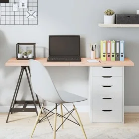 Untreated solid oak wood table top 140x50x(2-4) cm by vidaXL, Table tops - Ref: Foro24-3156316, Price: 83,85 €, Discount: %