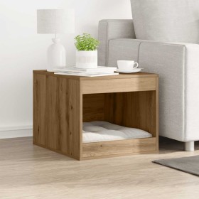 Mueble arenero para gatos madera roble artisian 47x59x42 cm en Mobiliario para gatos | Comprar online en Foro24