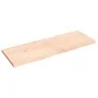 Tischplatte aus unbehandeltem massivem Eichenholz, 140 x 50 x (2–4) cm von vidaXL, Tischplatten - Ref: Foro24-3156316, Preis:...
