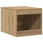 Mueble arenero para gatos madera roble artisian 47x59x42 cm