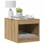 Mueble arenero para gatos madera roble artisian 47x59x42 cm