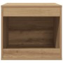 Mueble arenero para gatos madera roble artisian 47x59x42 cm