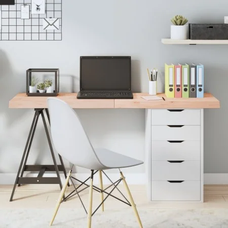 Untreated solid oak wood table top 140x50x(2-6) cm by vidaXL, Table tops - Ref: Foro24-3156317, Price: 100,87 €, Discount: %