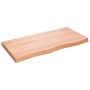 Behandelte Eichenholz-Tischplatte in hellbraun 100x50x(2-6) cm von vidaXL, Tischplatten - Ref: Foro24-3156367, Preis: 88,57 €...