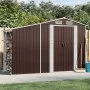Cobertizo de jardín acero galvanizado marrón 277x93x179 cm de vidaXL, Cobertizos - Ref: Foro24-364520, Precio: 266,39 €, Desc...
