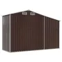 Cobertizo de jardín acero galvanizado marrón 277x93x179 cm de vidaXL, Cobertizos - Ref: Foro24-364520, Precio: 266,39 €, Desc...
