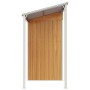 Cobertizo con tejado largo acero marrón claro 277x110,5x181 cm de vidaXL, Cobertizos - Ref: Foro24-364528, Precio: 253,87 €, ...