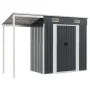 Cobertizo jardín tejado largo acero antracita 277x110,5x181 cm de vidaXL, Cobertizos - Ref: Foro24-364526, Precio: 242,11 €, ...