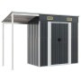 Cobertizo jardín tejado largo acero antracita 277x110,5x181 cm de vidaXL, Cobertizos - Ref: Foro24-364526, Precio: 267,86 €, ...
