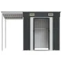 Cobertizo jardín tejado largo acero antracita 277x110,5x181 cm de vidaXL, Cobertizos - Ref: Foro24-364526, Precio: 242,11 €, ...
