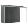 Cobertizo jardín tejado largo acero antracita 277x110,5x181 cm de vidaXL, Cobertizos - Ref: Foro24-364526, Precio: 242,11 €, ...