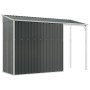 Cobertizo jardín tejado largo acero antracita 277x110,5x181 cm de vidaXL, Cobertizos - Ref: Foro24-364526, Precio: 267,86 €, ...