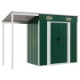 Green steel elongated roof garden shed 277x110.5x181 cm by vidaXL, Sheds - Ref: Foro24-364524, Price: 236,13 €, Discount: %