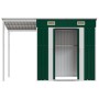 Green steel elongated roof garden shed 277x110.5x181 cm by vidaXL, Sheds - Ref: Foro24-364524, Price: 236,13 €, Discount: %