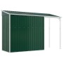 Green steel elongated roof garden shed 277x110.5x181 cm by vidaXL, Sheds - Ref: Foro24-364524, Price: 236,13 €, Discount: %