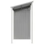 Garden shed with elongated roof, made of gray steel, measuring 277x110.5x181 cm. by vidaXL, Sheds - Ref: Foro24-364525, Price...