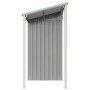 Gartenhütte mit verlängertem Dach aus grauem Stahl 277x110,5x181 cm von vidaXL, Schuppen - Ref: Foro24-364525, Preis: 259,30 ...