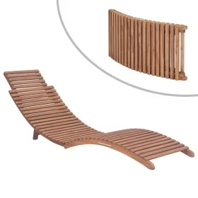 Folding solid teak wood sun lounger by vidaXL, Loungers - Ref: Foro24-44666, Price: 173,02 €, Discount: %