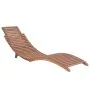 Tumbona plegable de madera maciza de teca de vidaXL, Tumbonas - Ref: Foro24-44666, Precio: 173,56 €, Descuento: %