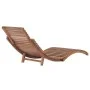 Tumbona plegable de madera maciza de teca de vidaXL, Tumbonas - Ref: Foro24-44666, Precio: 173,56 €, Descuento: %