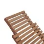 Tumbona plegable de madera maciza de teca de vidaXL, Tumbonas - Ref: Foro24-44666, Precio: 173,56 €, Descuento: %
