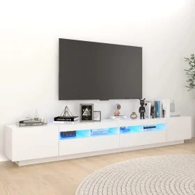 Mueble para TV con luces LED blanco 260x35x40 cm de vidaXL, Muebles TV - Ref: Foro24-3081915, Precio: 188,47 €, Descuento: %