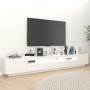 Mueble para TV con luces LED blanco 260x35x40 cm de vidaXL, Muebles TV - Ref: Foro24-3081915, Precio: 203,90 €, Descuento: %