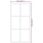 Puerta corredera con herrajes ESG vidrio y aluminio 102x205 cm de vidaXL, Puertas - Ref: Foro24-3081949, Precio: 276,45 €, De...