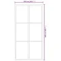 Schiebetür mit ESG-Glas und Aluminiumbeschlägen 102x205 cm von vidaXL, Türen - Ref: Foro24-3081949, Preis: 289,26 €, Rabatt: %