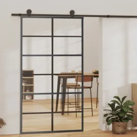 Schiebetür mit ESG-Glas und Aluminiumbeschlägen 102x205 cm von vidaXL, Türen - Ref: Foro24-3081961, Preis: 235,94 €, Rabatt: %