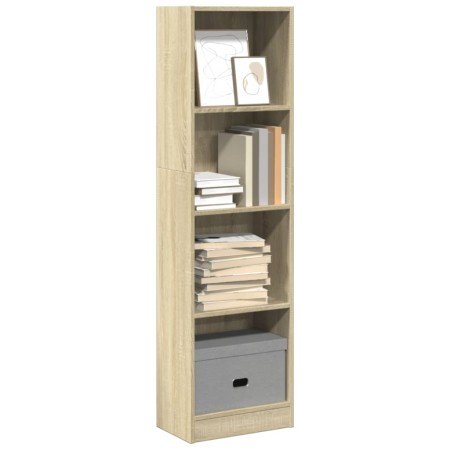 Estantería de madera de ingeniería roble Sonoma 40x24x143 cm en Librerías y estanterías | Comprar online en Foro24