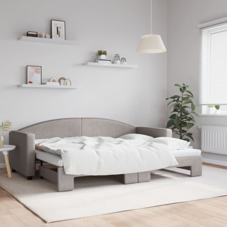 Sofá cama nido tela gris taupe 80x200 cm de vidaXL, Camas y somieres - Ref: Foro24-3197186, Precio: 249,15 €, Descuento: %