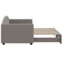 Trundle sofa bed taupe gray fabric 80x200 cm by vidaXL, Beds and slatted bases - Ref: Foro24-3197186, Price: 246,13 €, Discou...