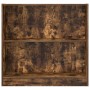 Estantería madera de ingeniería roble ahumado 80x24x76 cm