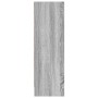 Estantería de madera de ingeniería gris Sonoma 80x24x76 cm