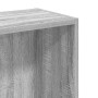 Estantería de madera de ingeniería gris Sonoma 80x24x76 cm