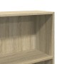 Librería roble Sonoma 80x24x176 cm madera de ingeniería