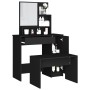 Schwarzes Schminktisch-Möbelset 86,5 x 35 x 136 cm von vidaXL, Schlafzimmerkommoden - Ref: Foro24-3114148, Preis: 104,74 €, R...