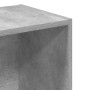 Estantería de madera de ingeniería gris hormigón 40x30x152 cm
