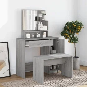 Sonoma gray vanity set 86.5x35x136 cm by vidaXL, Bedroom Dressers - Ref: Foro24-3114153, Price: 110,98 €, Discount: %