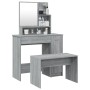 Sonoma gray vanity set 86.5x35x136 cm by vidaXL, Bedroom Dressers - Ref: Foro24-3114153, Price: 112,43 €, Discount: %