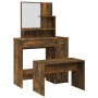 Smoked oak dressing table set 86.5x35x136 cm by vidaXL, Bedroom Dressers - Ref: Foro24-3114152, Price: 95,43 €, Discount: %