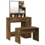 Smoked oak dressing table set 86.5x35x136 cm by vidaXL, Bedroom Dressers - Ref: Foro24-3114152, Price: 94,37 €, Discount: %