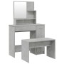 Concrete gray dressing table set 86.5x35x136 cm by vidaXL, Bedroom Dressers - Ref: Foro24-3114150, Price: 101,31 €, Discount: %