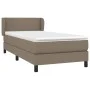 Box spring bed with taupe gray fabric mattress 90x200 cm by vidaXL, Beds and slatted bases - Ref: Foro24-3126057, Price: 311,...