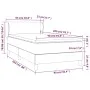 Box spring bed with taupe gray fabric mattress 90x200 cm by vidaXL, Beds and slatted bases - Ref: Foro24-3126057, Price: 311,...